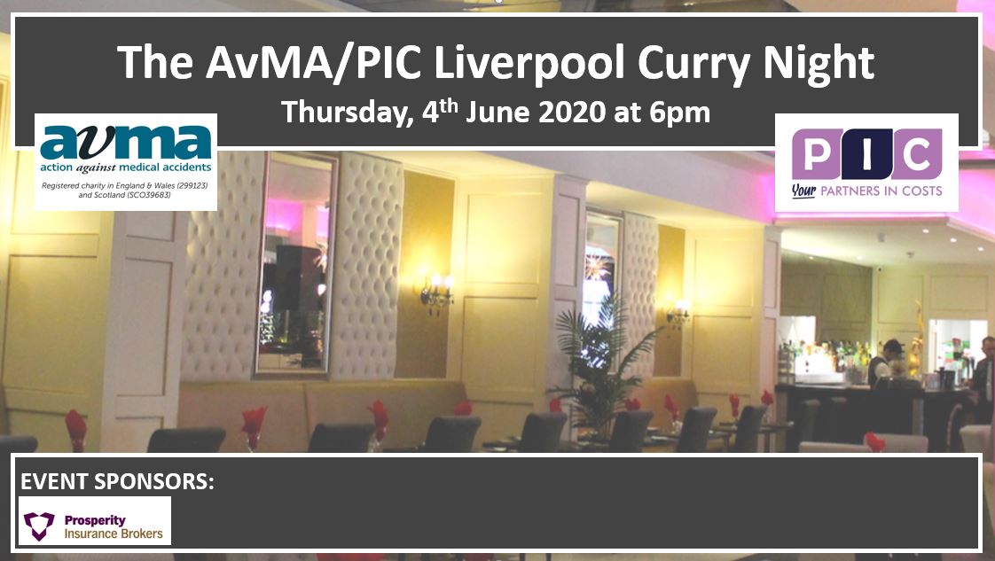 The AvMA/PIC Liverpool Curry Night – 4 June 2020