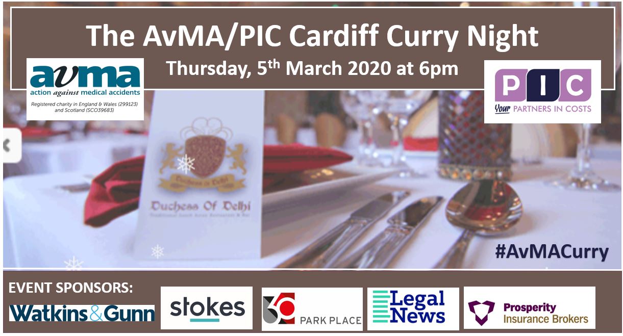AvMA/PIC CARDIFF Curry Night – 05.03.2020