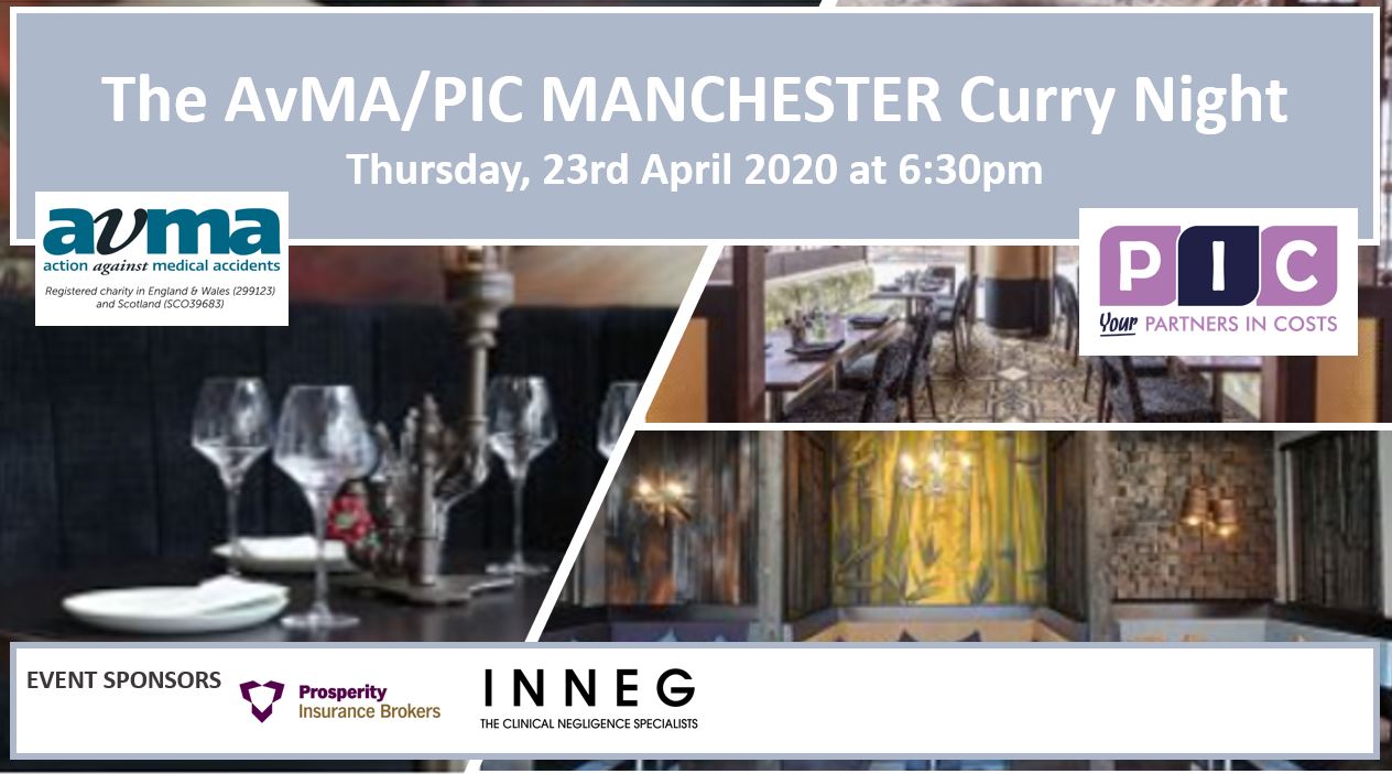 The AvMA/PIC Manchester Curry Night – 23 April 2020