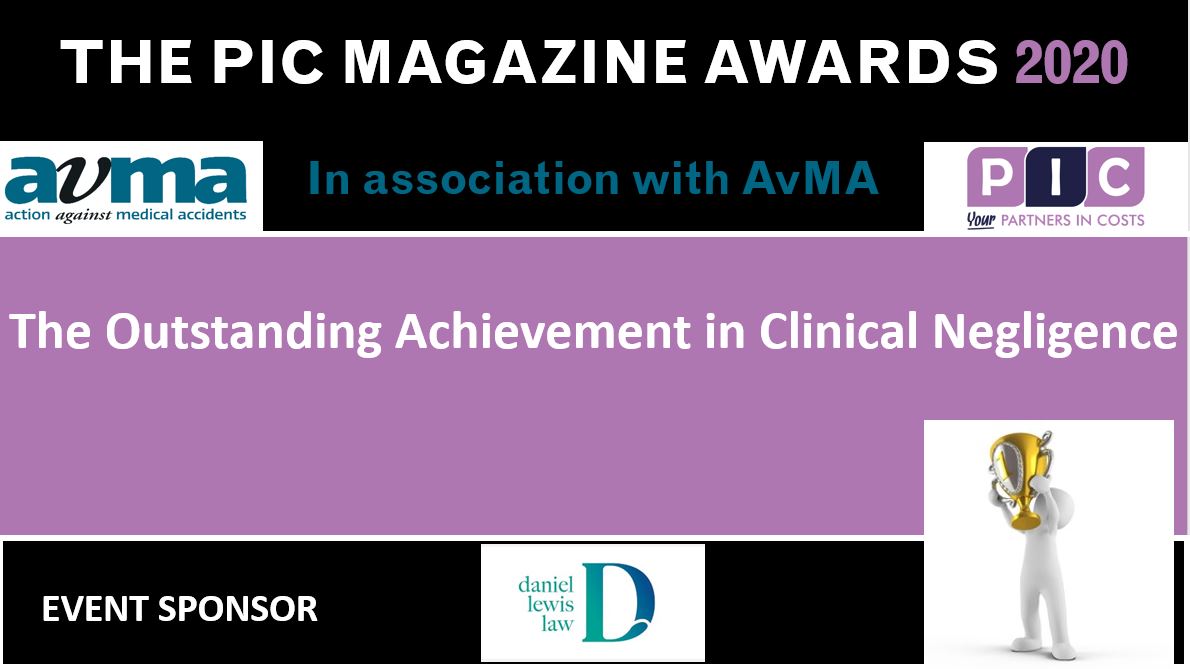 The PIC Magazine Awards – Outstanding Achievement in Clinical Negligence